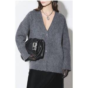 NEW DELUC easton cardigan in gray